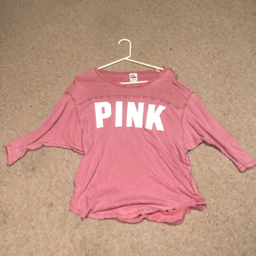 PINK 3/4 sleeve tee